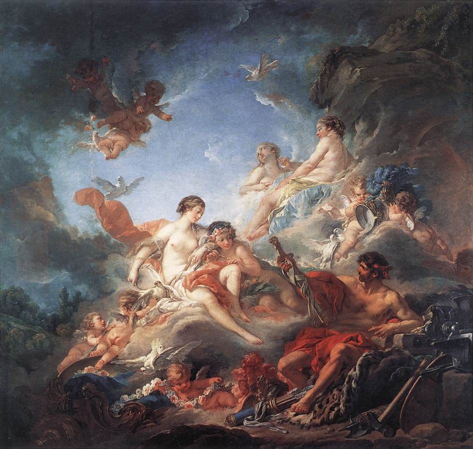 Boucher, Francois (1703-1770) - Vulcain se presentant a Venus avec des armes pour Enee.JPG